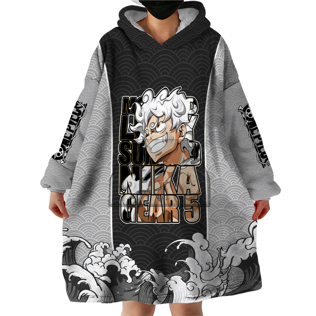 Monkey D Luffy Nika Gear 5 - One Piece Wearable Blanket Hoodie Japan Anime Style