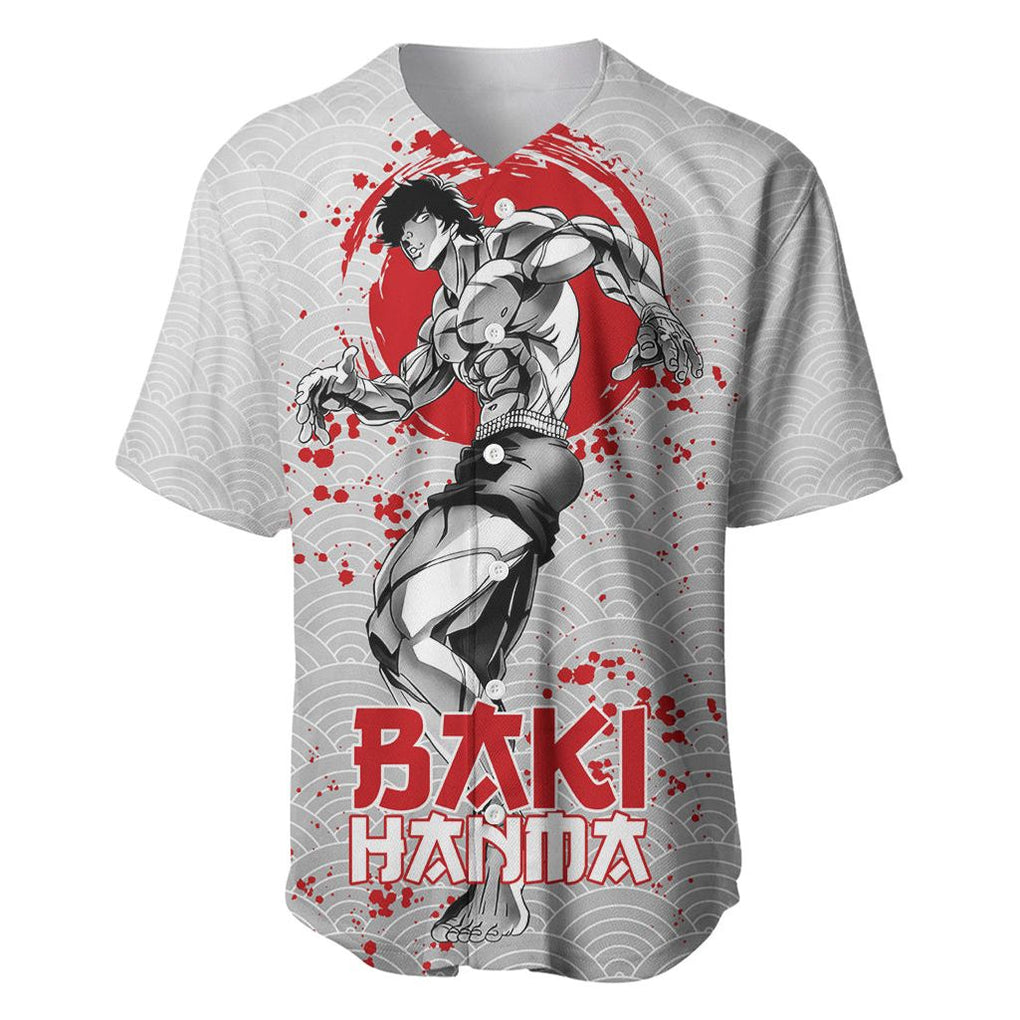 Baki Hanma - Baki Hanm Baseball Jersey Japan Anime Style