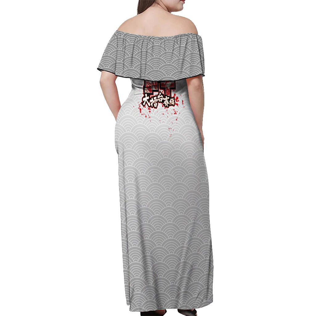 Baki Hanma - Baki Hanm Off Shoulder Maxi Dress Japan Anime Style