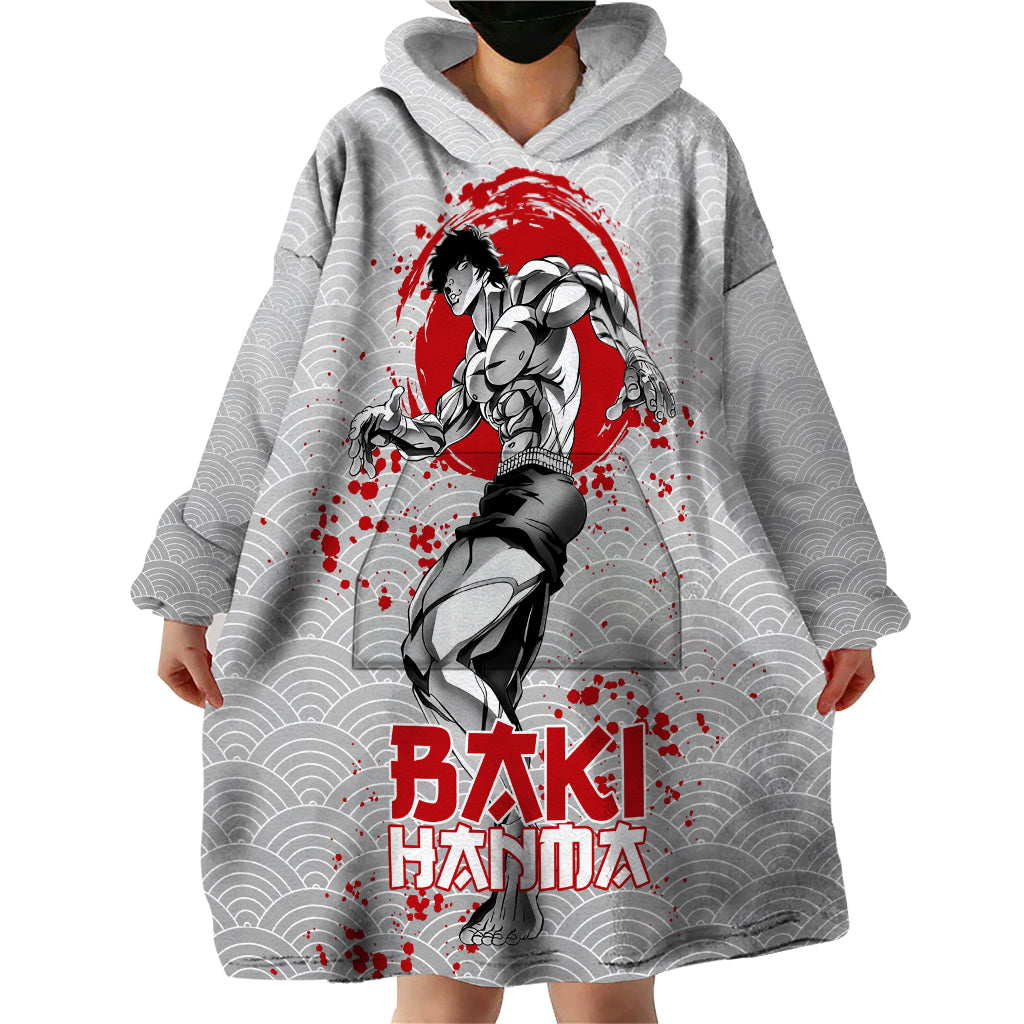 Baki Hanma - Baki Hanm Wearable Blanket Hoodie Japan Anime Style