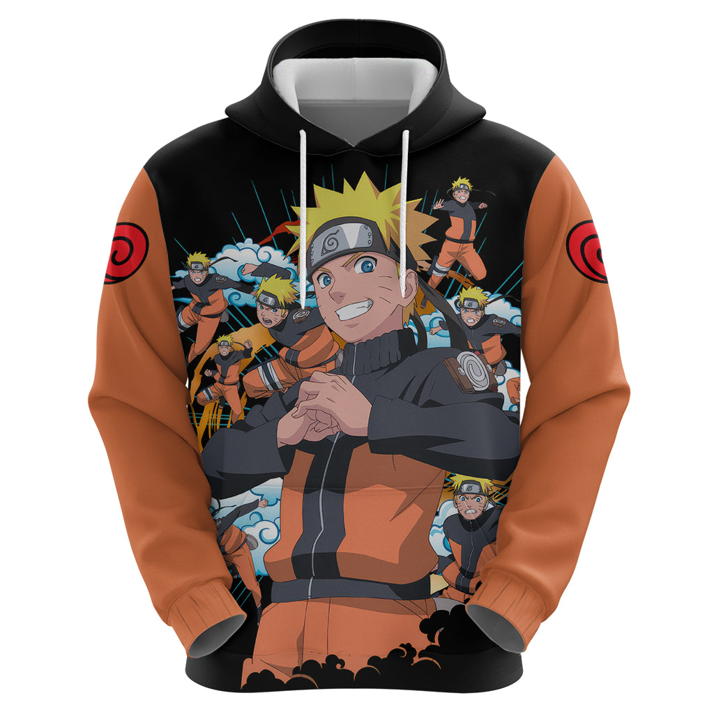 Uzumaki Shadow Clone Jutsu - Naruto Hoodie Anime Style