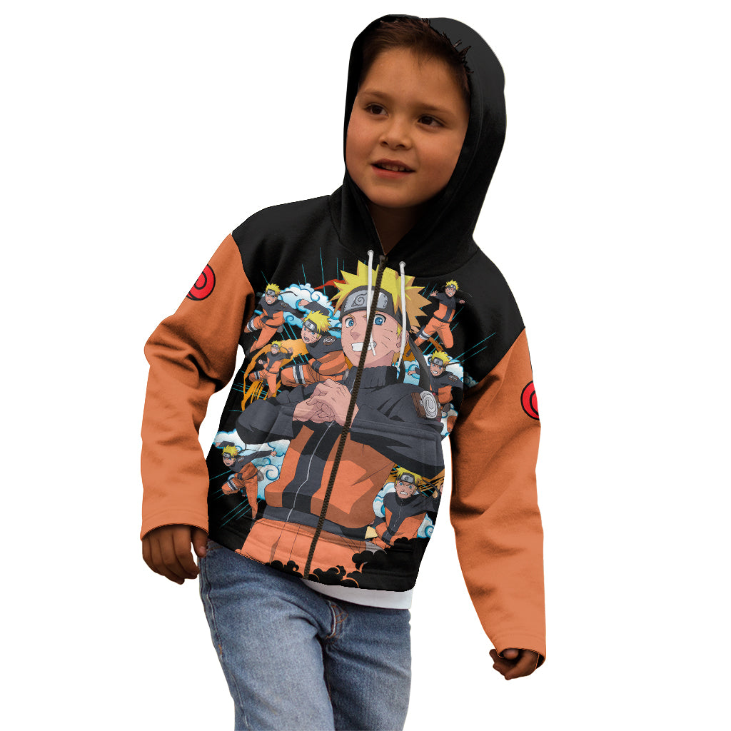 Uzumaki Shadow Clone Jutsu - Naruto Kid Hoodie Anime Style