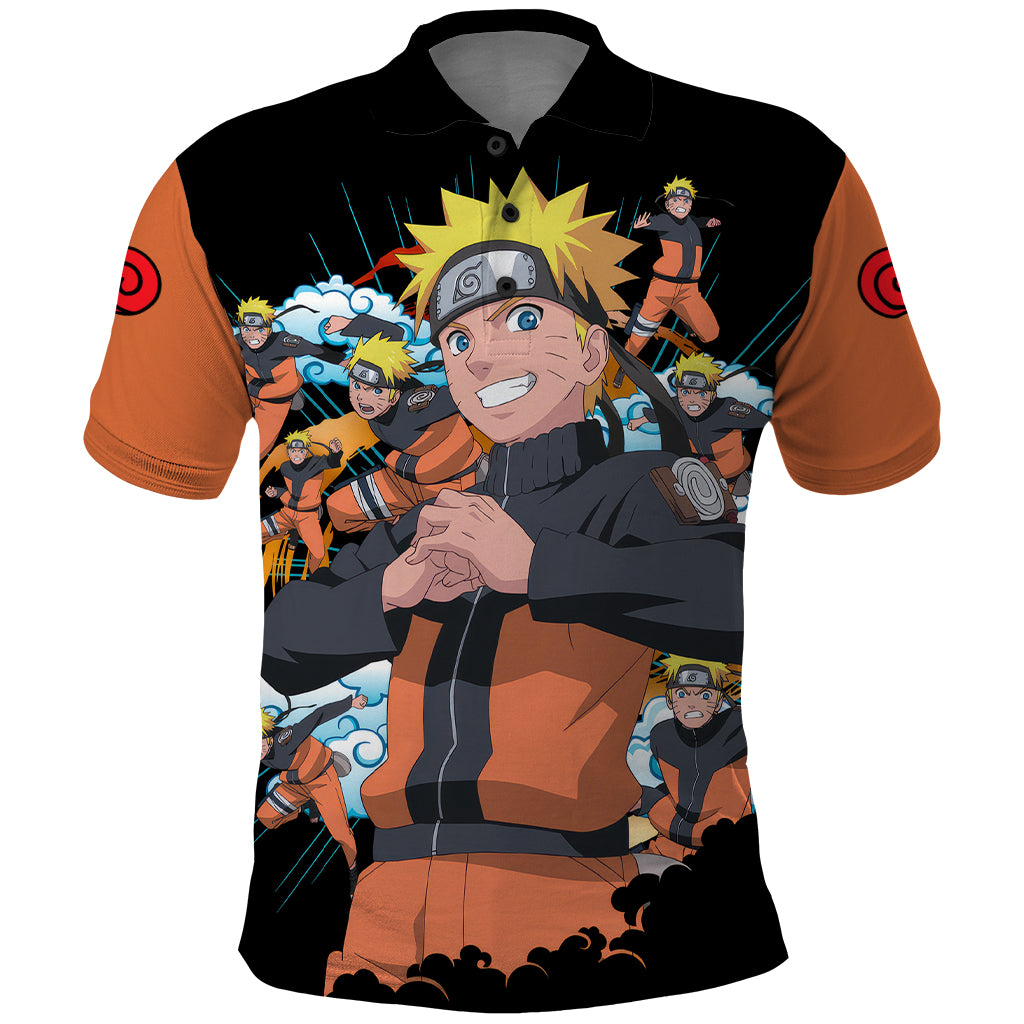 Uzumaki Shadow Clone Jutsu - Naruto Polo Shirt Anime Style