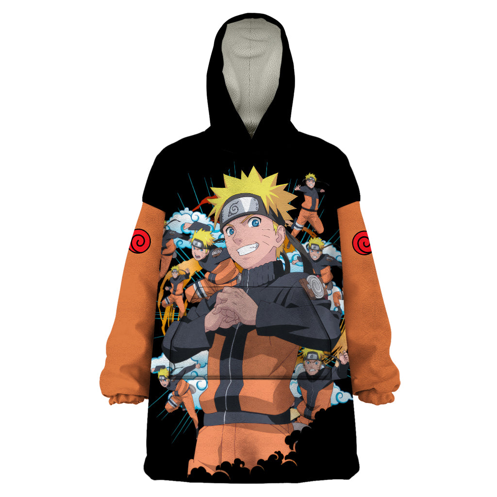 Uzumaki Shadow Clone Jutsu - Naruto Wearable Blanket Hoodie Anime Style