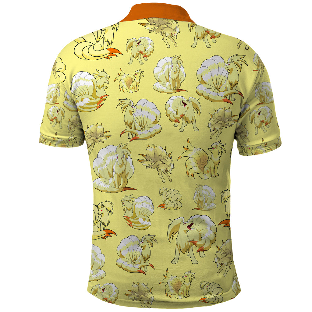 Ninetales Polo Shirt Pattern Style
