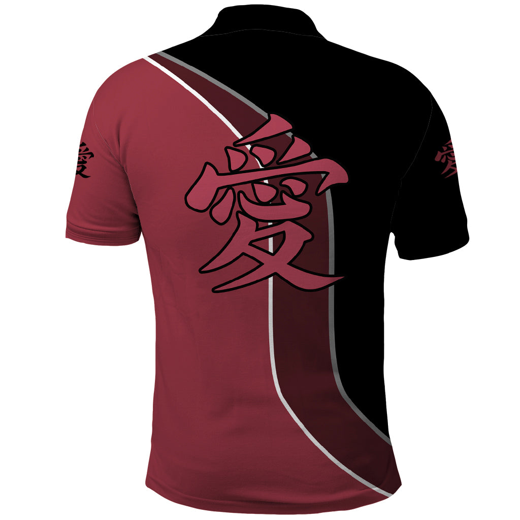 Gaara Polo Shirt Anime Mix Manga