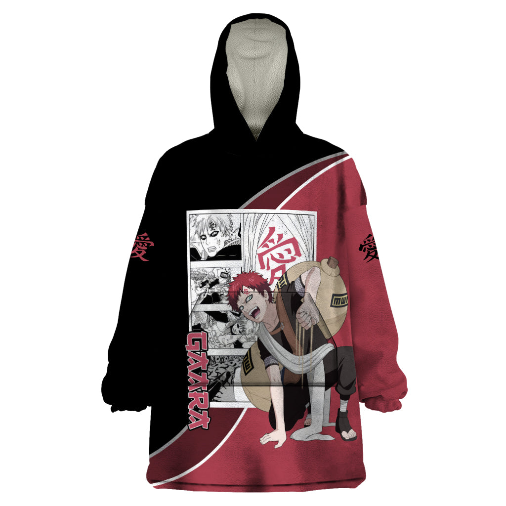 Gaara Wearable Blanket Hoodie Anime Mix Manga