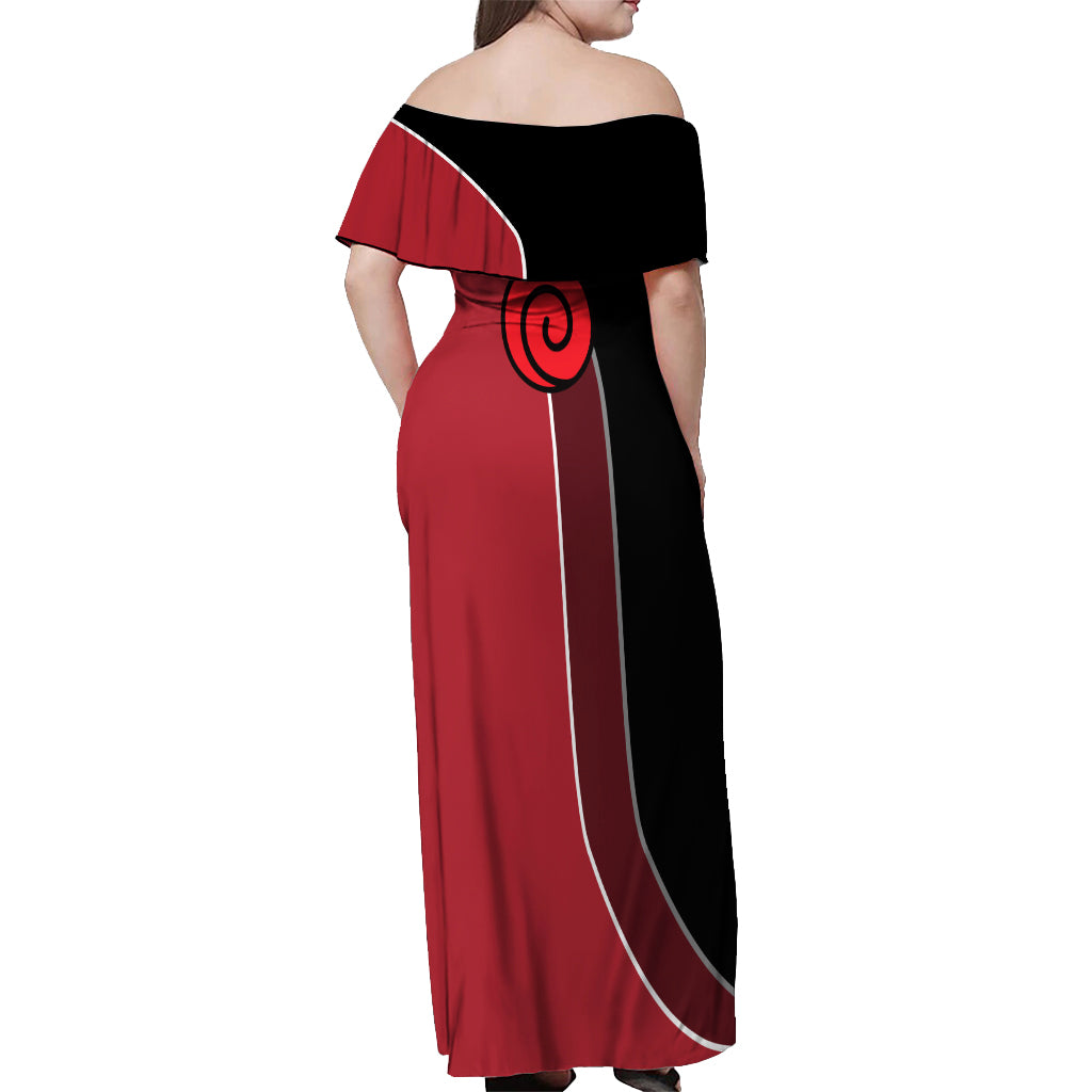 Nrt Uzumaki Sage Off Shoulder Maxi Dress Mix Manga
