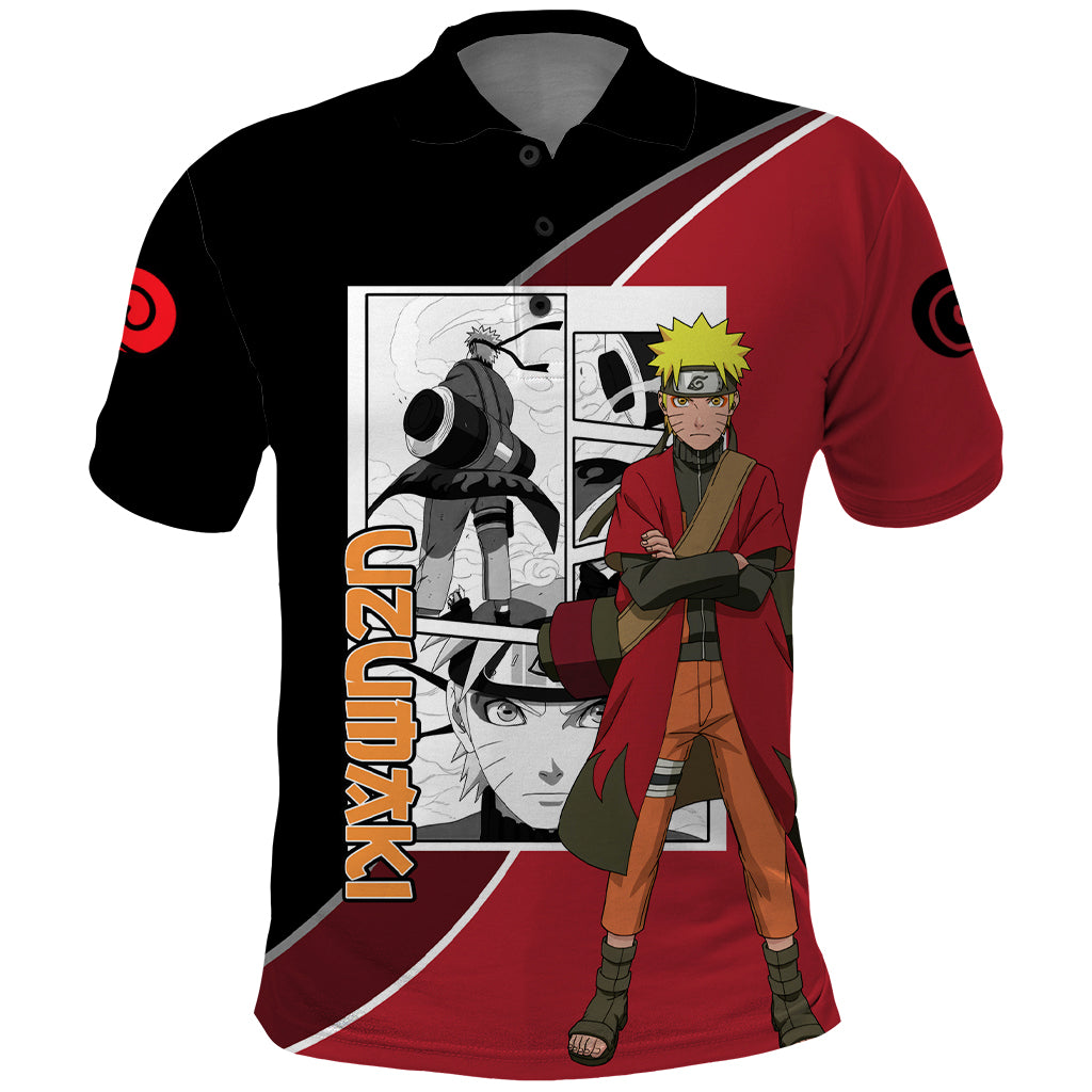 Nrt Uzumaki Sage Polo Shirt Mix Manga