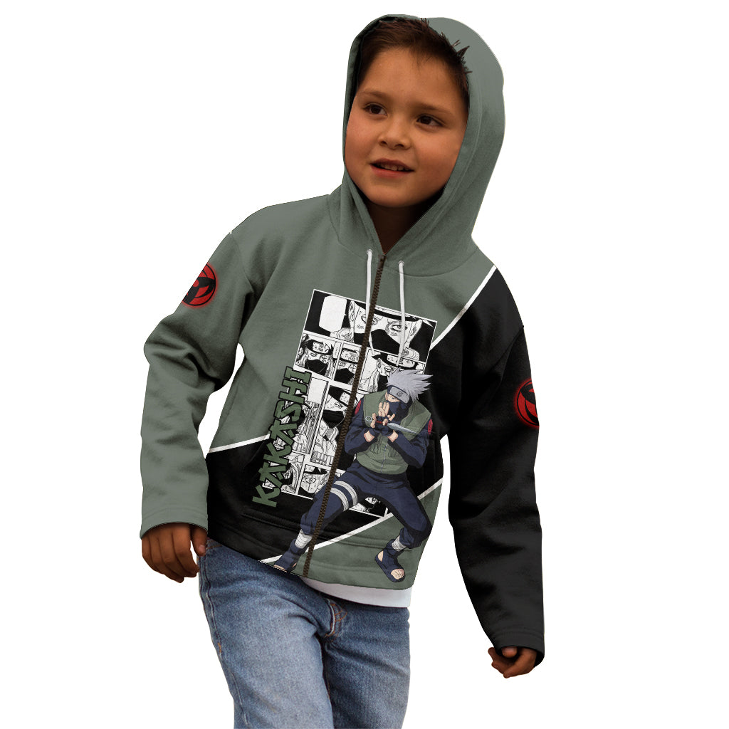 Kakashi - Naruto Kid Hoodie Anime Mix Manga Style