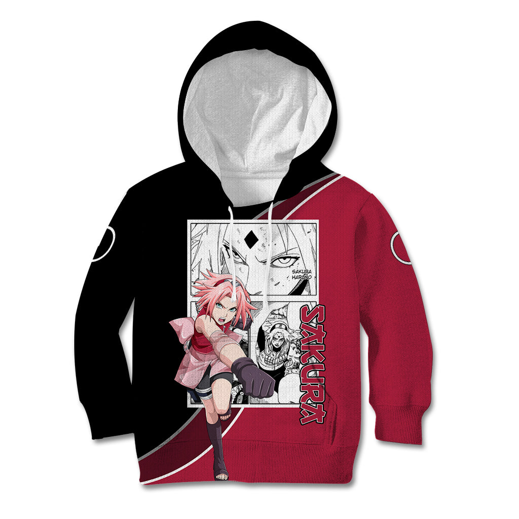 Sakura Haruno - Naruto Kid Hoodie Anime Mix Manga Style