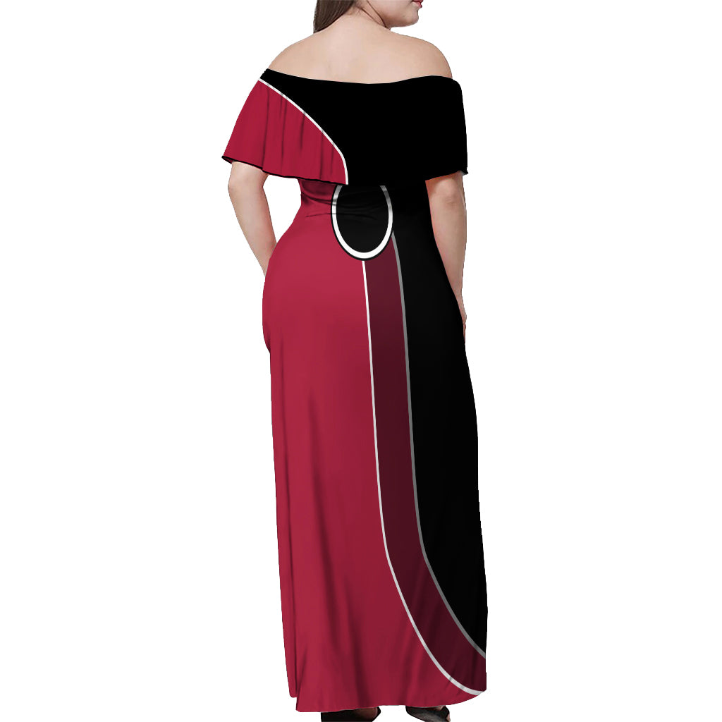 Sakura Haruno - Naruto Off Shoulder Maxi Dress Anime Mix Manga Style
