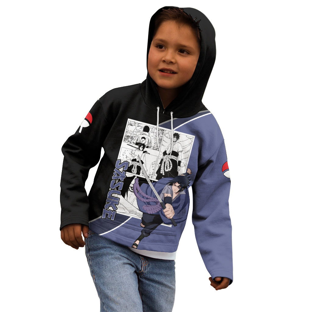 Sasuke - Naruto Kid Hoodie Anime Mix Manga Style