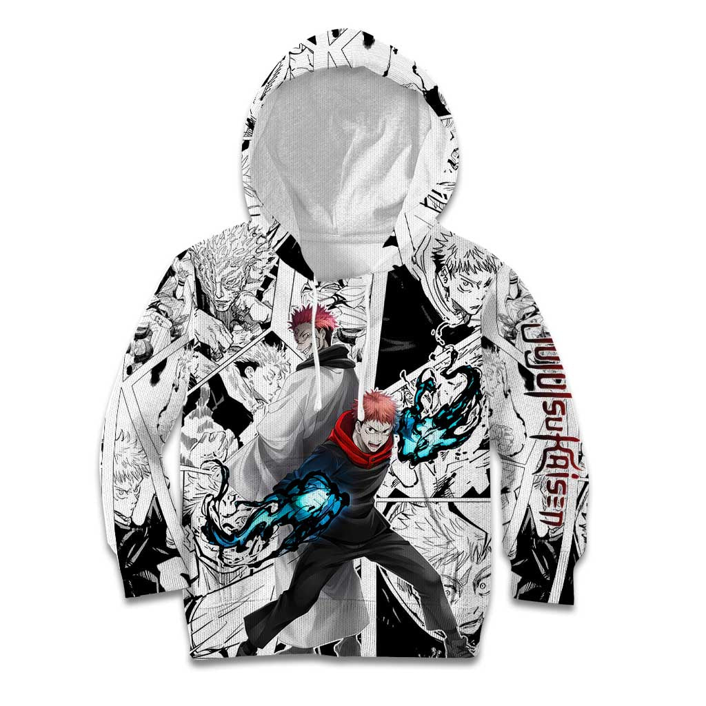 Itadori Yuji and Sukuna - Jujutsu Kaisen Kid Hoodie Anime Japan Style