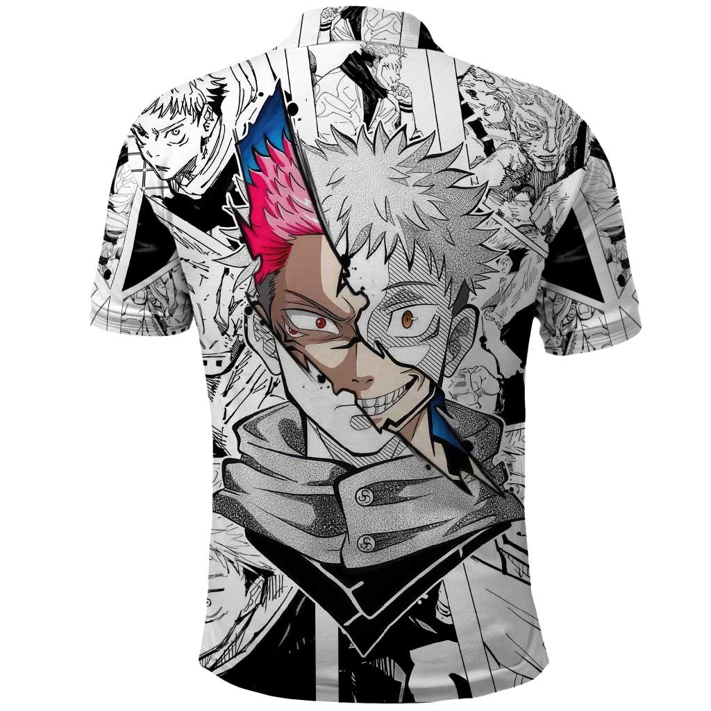 Itadori Yuji and Sukuna - Jujutsu Kaisen Polo Shirt Anime Japan Style