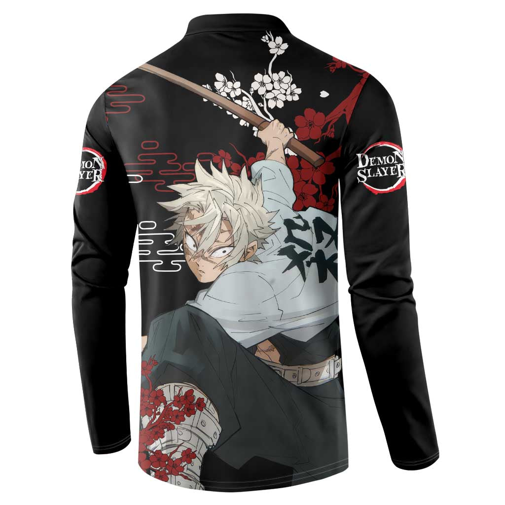 Sanemi Shinazugawa - Demon Slayer Button Sweatshirt Anime Japan Style