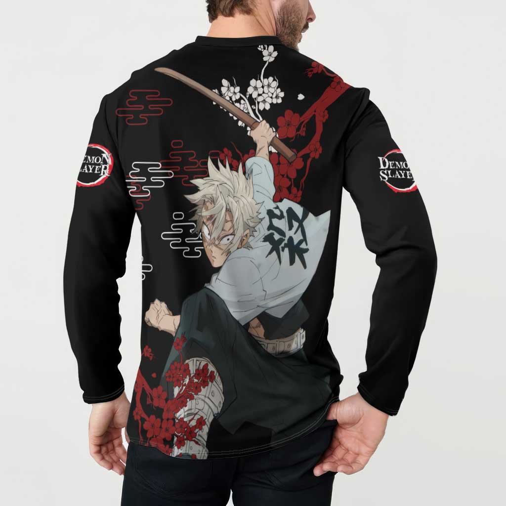 Sanemi Shinazugawa - Demon Slayer Button Sweatshirt Anime Japan Style