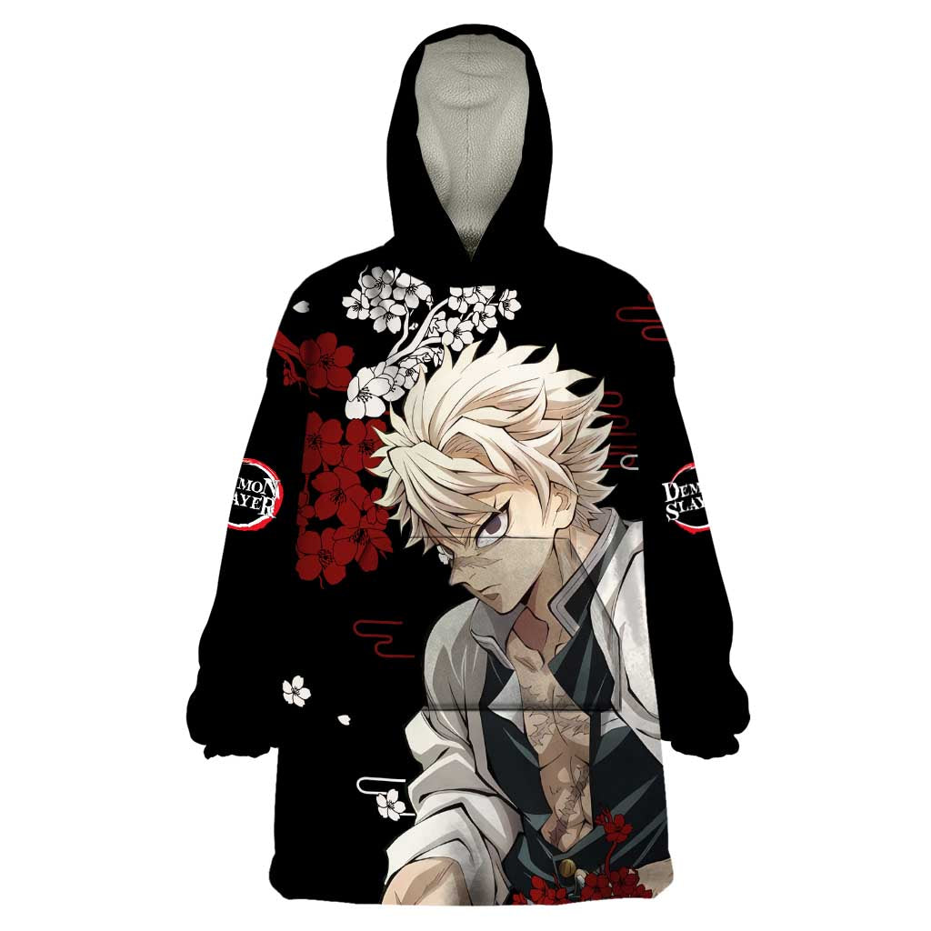 Sanemi Shinazugawa - Demon Slayer Wearable Blanket Hoodie Anime Japan Style