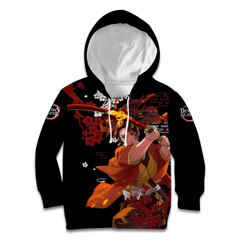 Yoriichi Tsugikuni - Demon Slayer Kid Hoodie Anime Text Pattern Style