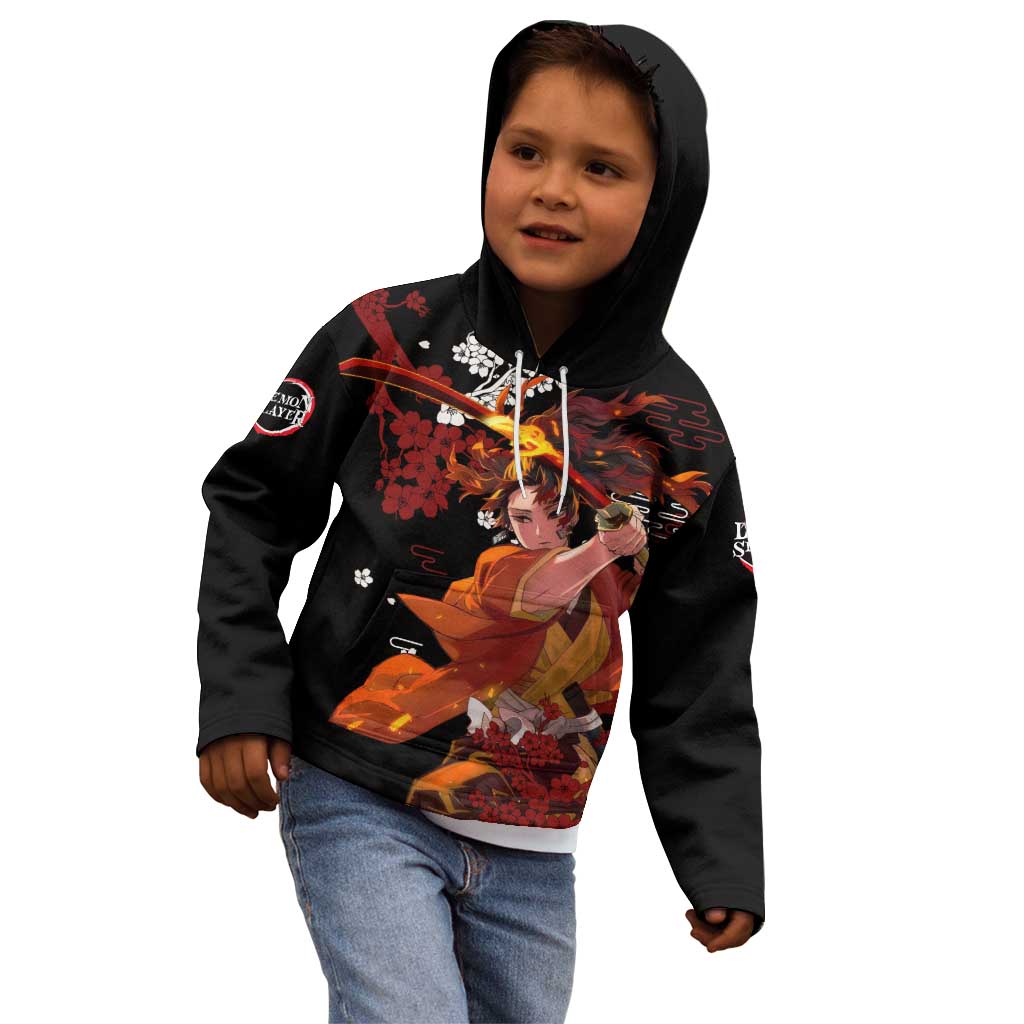 Yoriichi Tsugikuni - Demon Slayer Kid Hoodie Anime Text Pattern Style