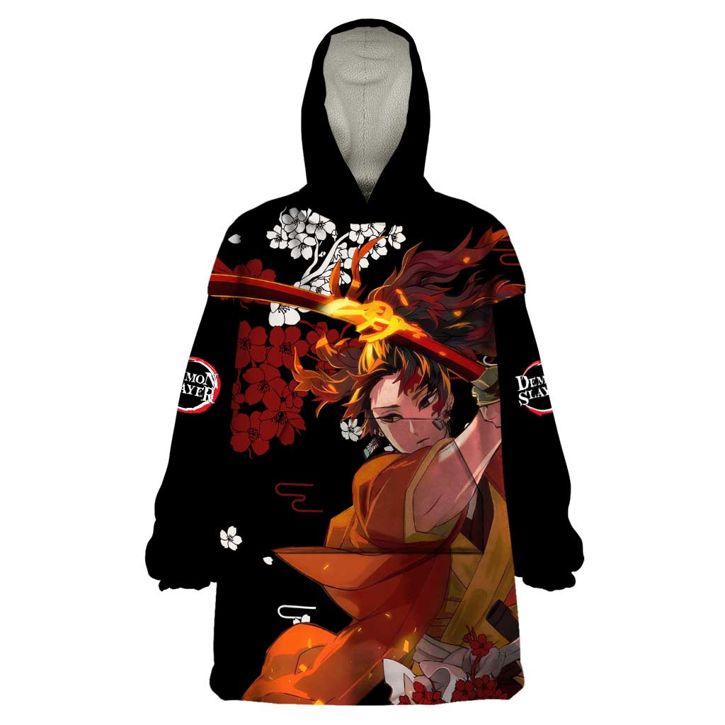 Yoriichi Tsugikuni - Demon Slayer Wearable Blanket Hoodie Anime Text Pattern Style