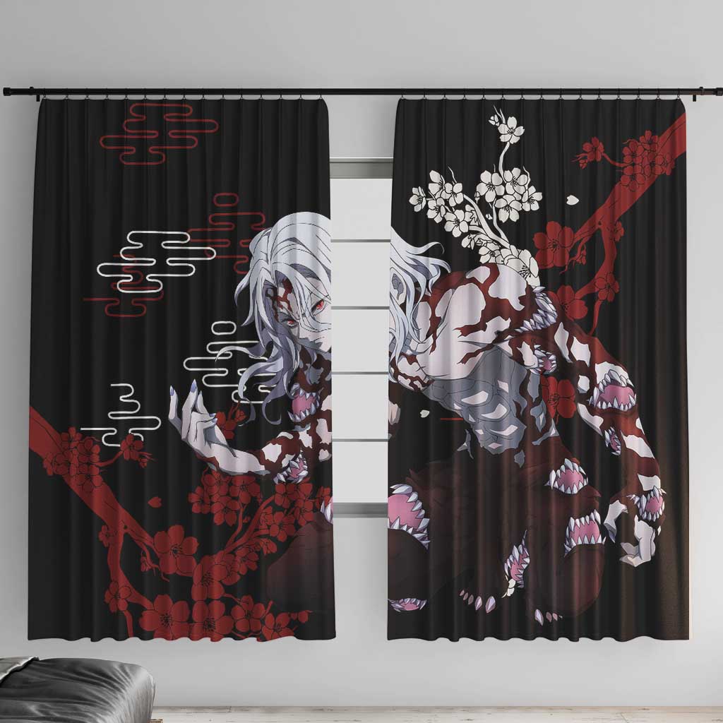 Muzan Kibutsuji - Demon Slayer Window Curtain Anime Japan Style