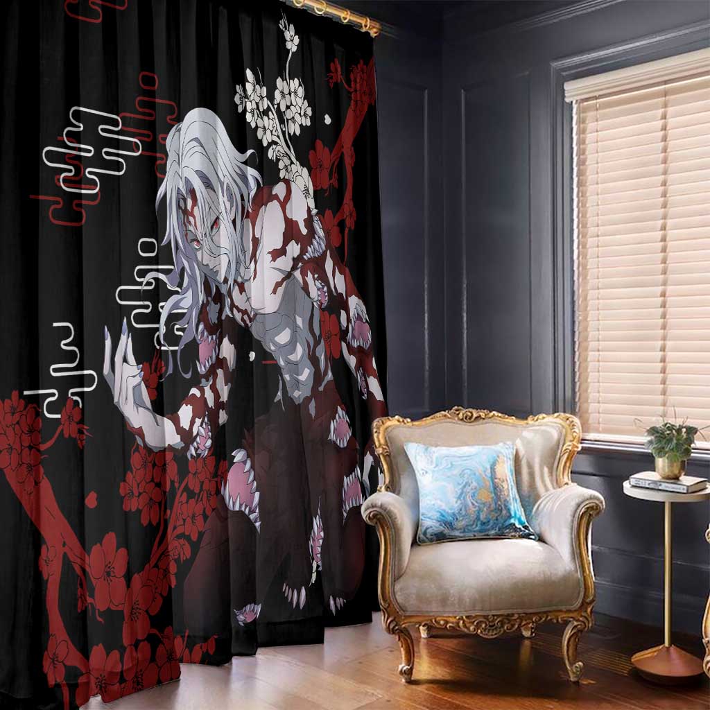 Muzan Kibutsuji - Demon Slayer Window Curtain Anime Japan Style