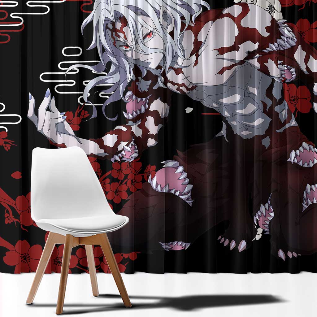 Muzan Kibutsuji - Demon Slayer Window Curtain Anime Japan Style
