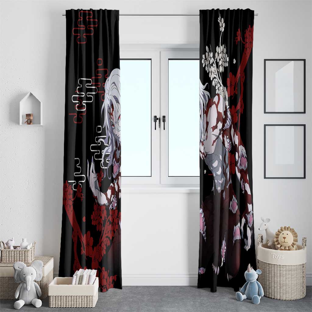 Muzan Kibutsuji - Demon Slayer Window Curtain Anime Japan Style