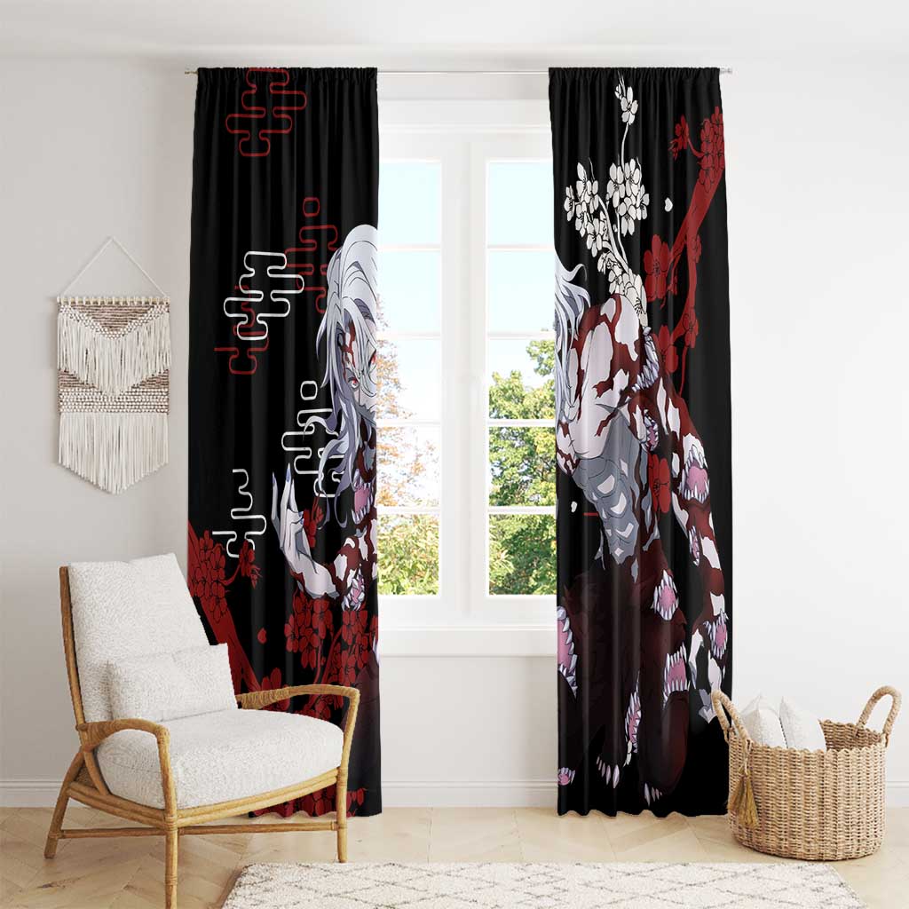 Muzan Kibutsuji - Demon Slayer Window Curtain Anime Japan Style