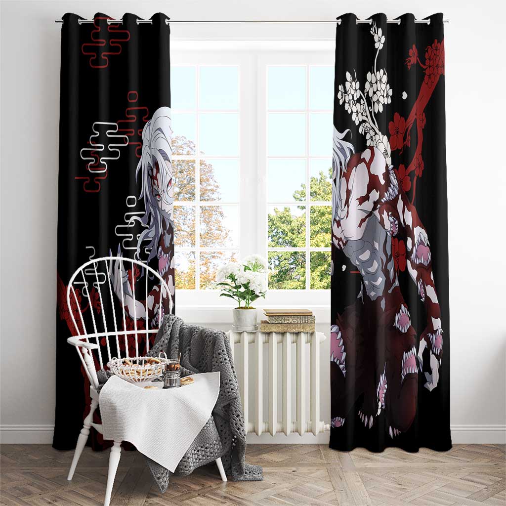 Muzan Kibutsuji - Demon Slayer Window Curtain Anime Japan Style