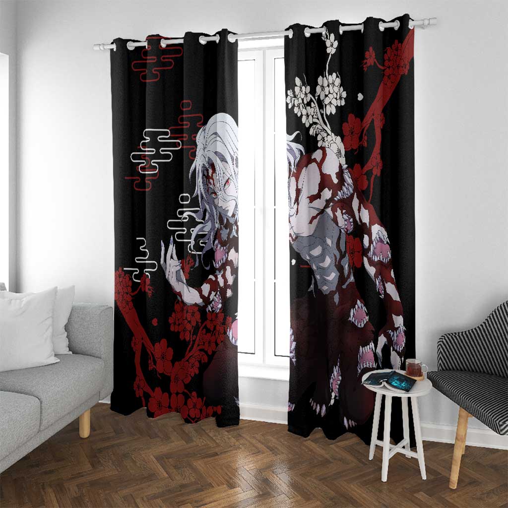 Muzan Kibutsuji - Demon Slayer Window Curtain Anime Japan Style