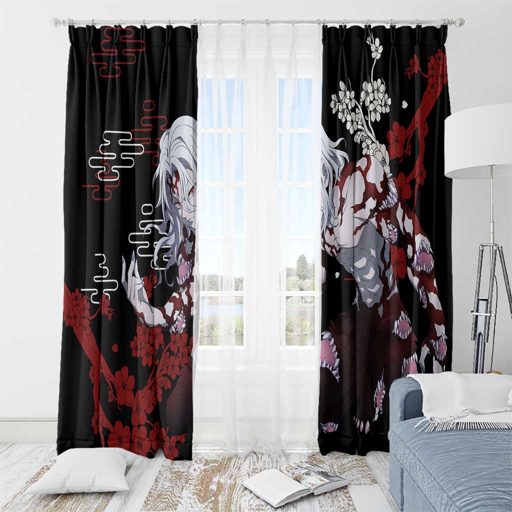 Muzan Kibutsuji - Demon Slayer Window Curtain Anime Japan Style
