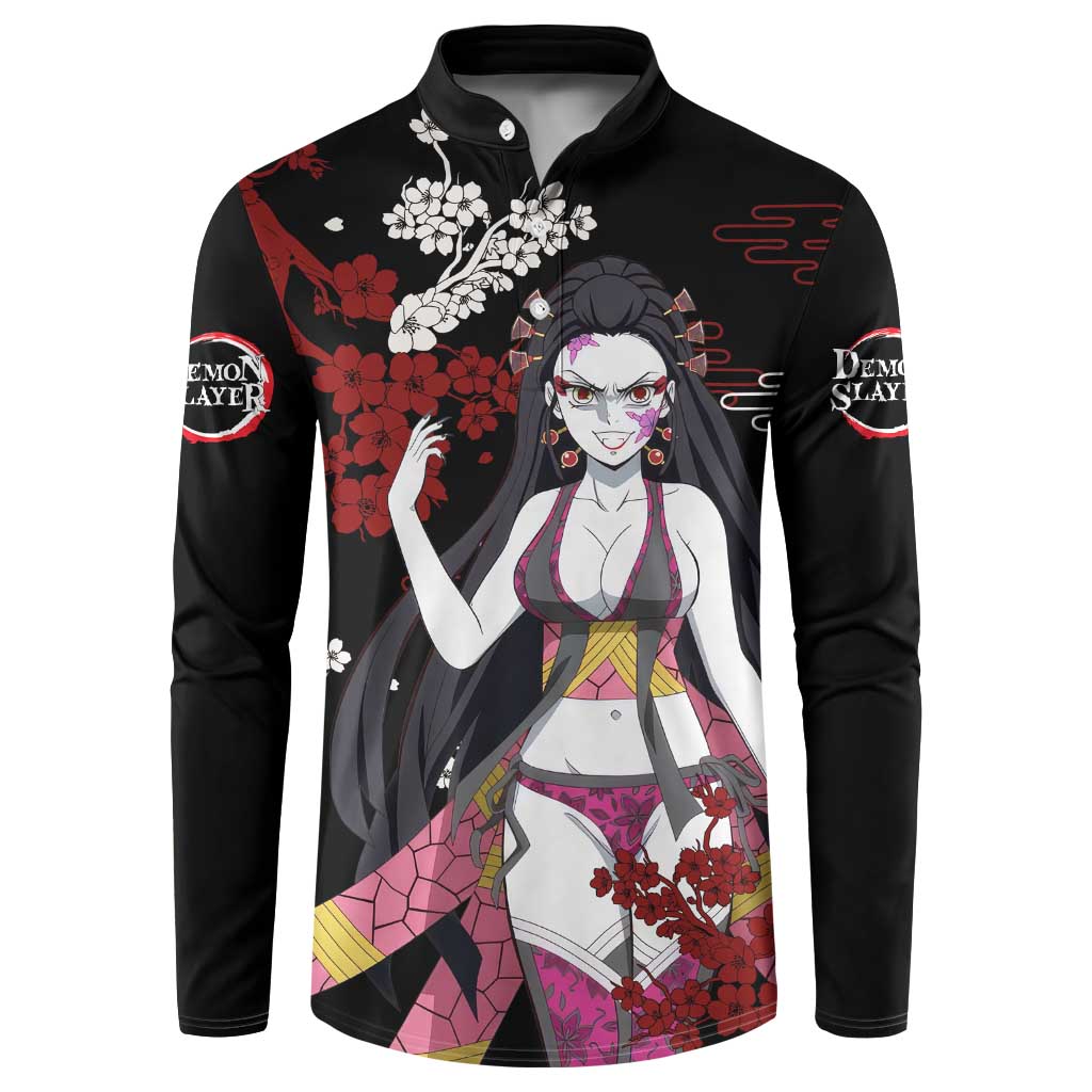 Daki - Demon Slayer Button Sweatshirt Anime Japan Style