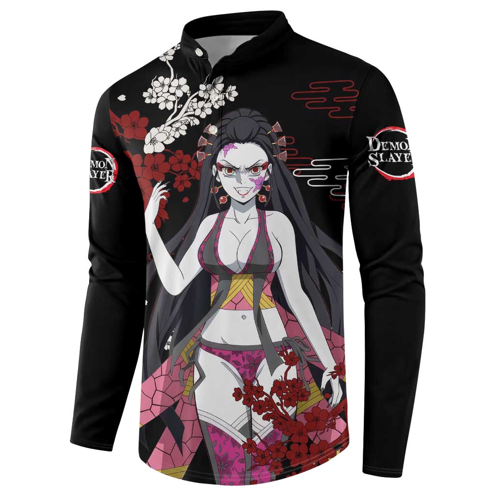 Daki - Demon Slayer Button Sweatshirt Anime Japan Style