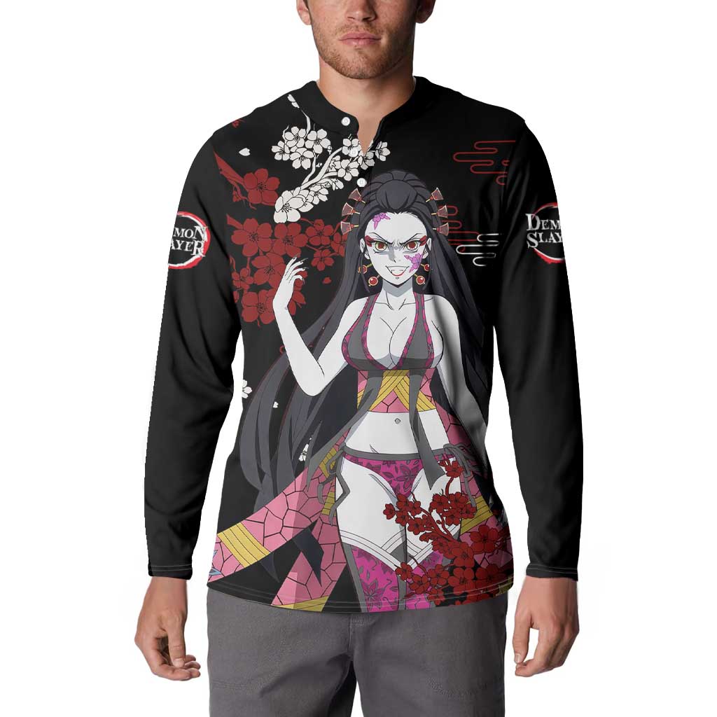Daki - Demon Slayer Button Sweatshirt Anime Japan Style