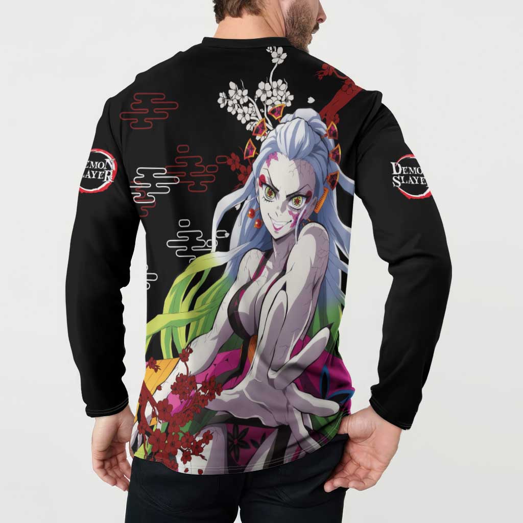 Daki - Demon Slayer Button Sweatshirt Anime Japan Style