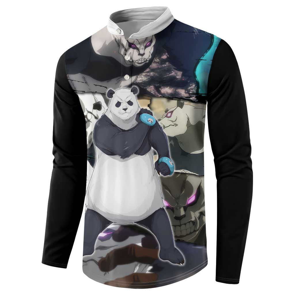 Panda - Jujutsu Kaisen Button Sweatshirt Anime Style