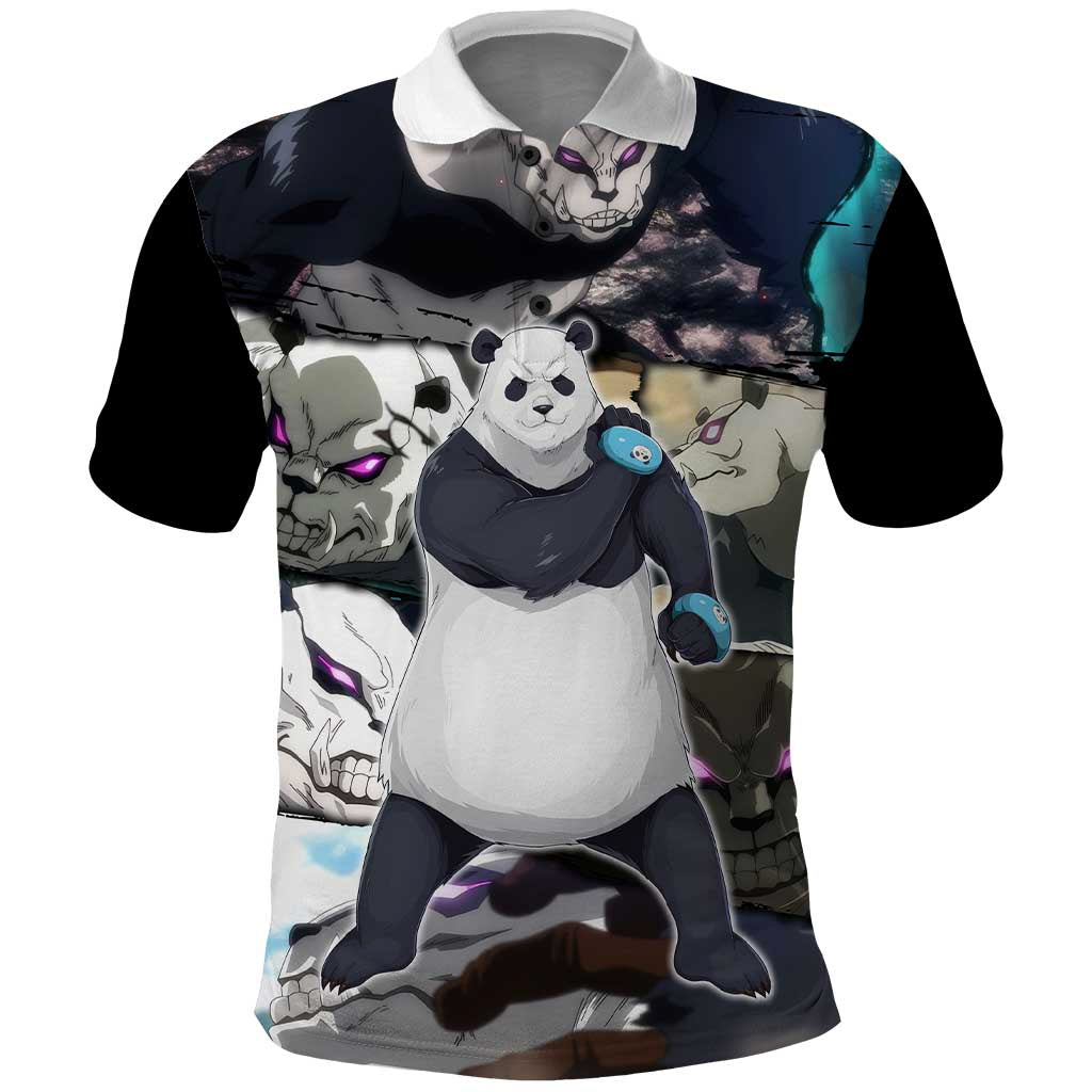 Panda - Jujutsu Kaisen Polo Shirt Anime Style
