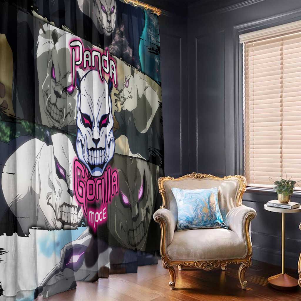 Panda - Jujutsu Kaisen Window Curtain Anime Style