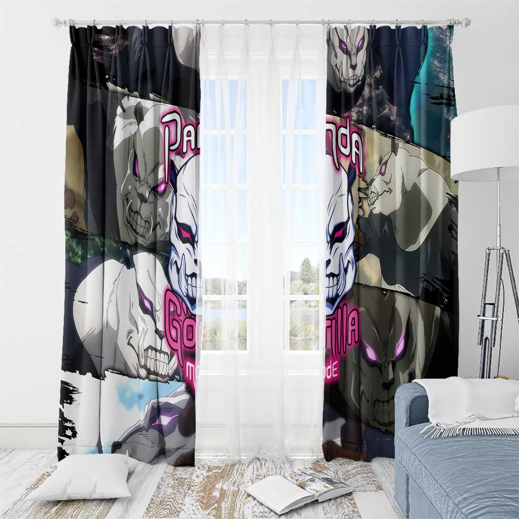 Panda - Jujutsu Kaisen Window Curtain Anime Style