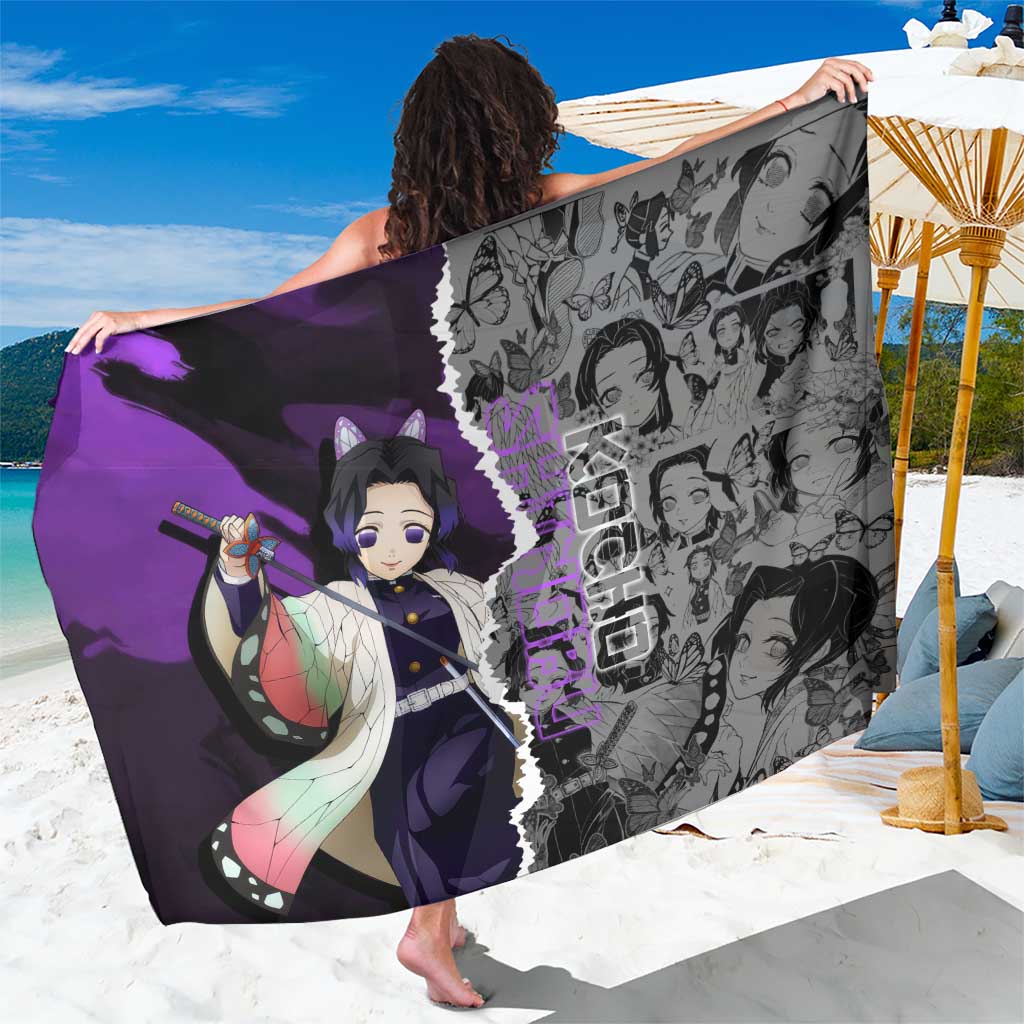 Shinobu Kocho Demon Slayer Sarong with Insect Hashira Sword Pose and ...