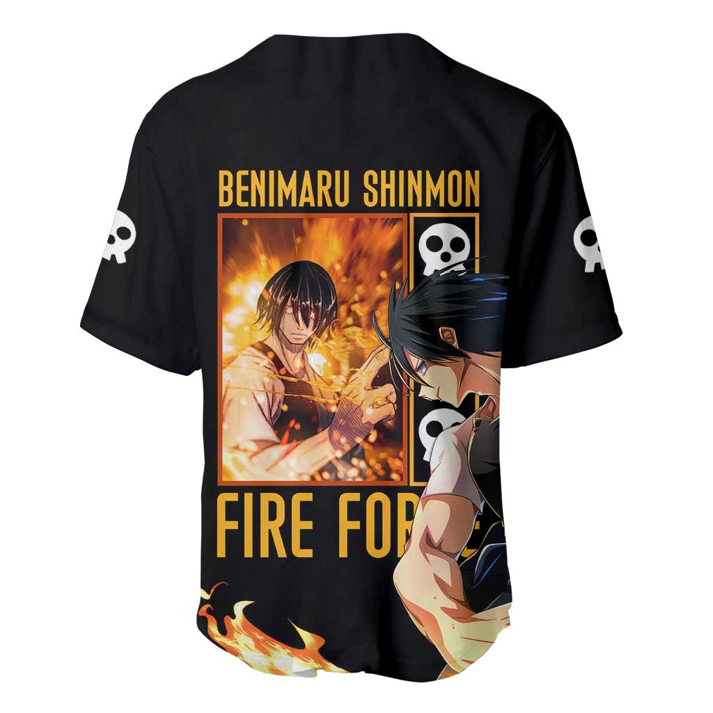 Benimaru Shinmon Fire Force Baseball Jersey Anime Style