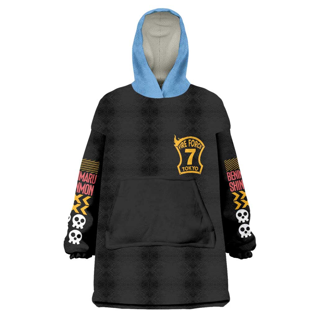 Benimaru Shinmon Fire Force Wearable Blanket Hoodie Anime Style