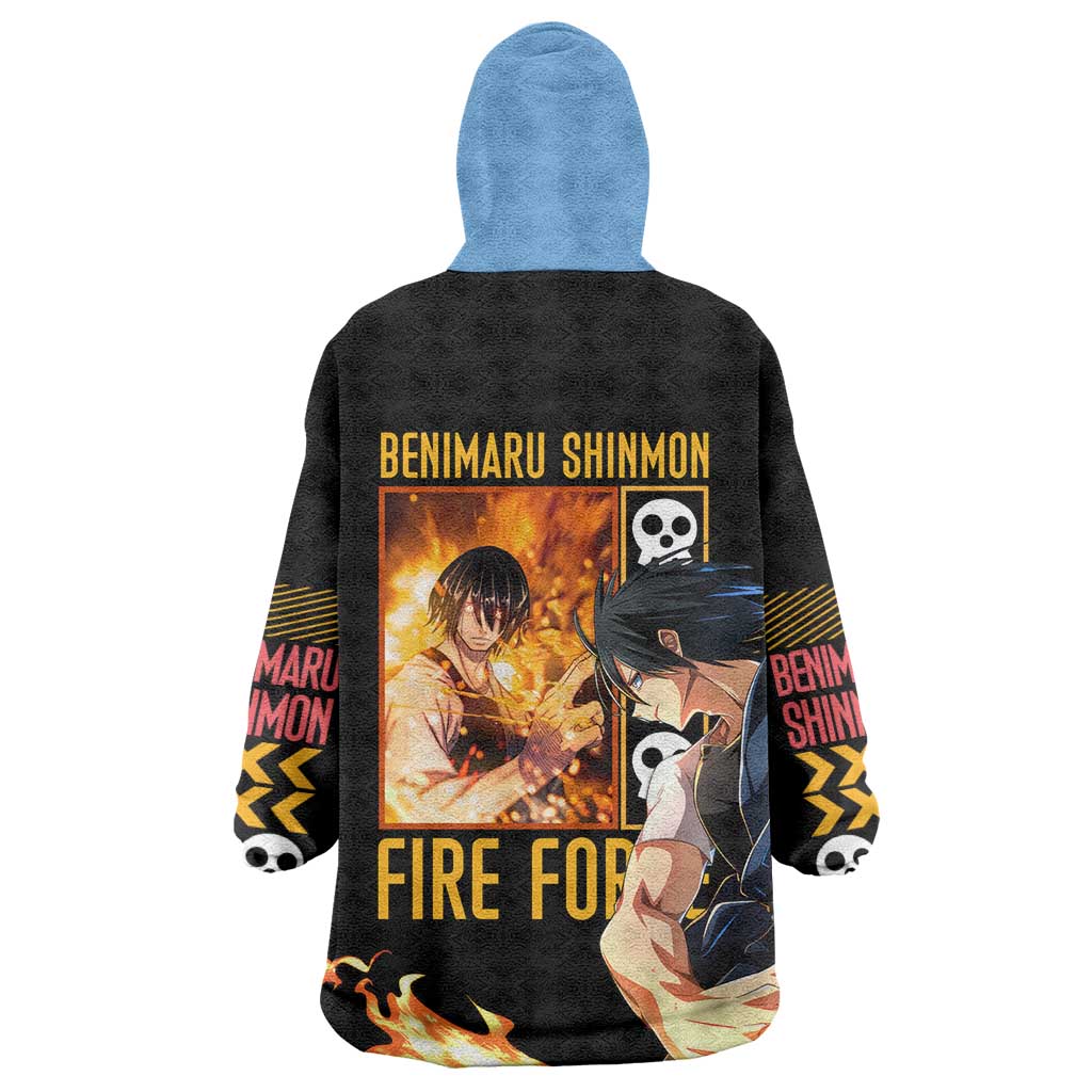 Benimaru Shinmon Fire Force Wearable Blanket Hoodie Anime Style