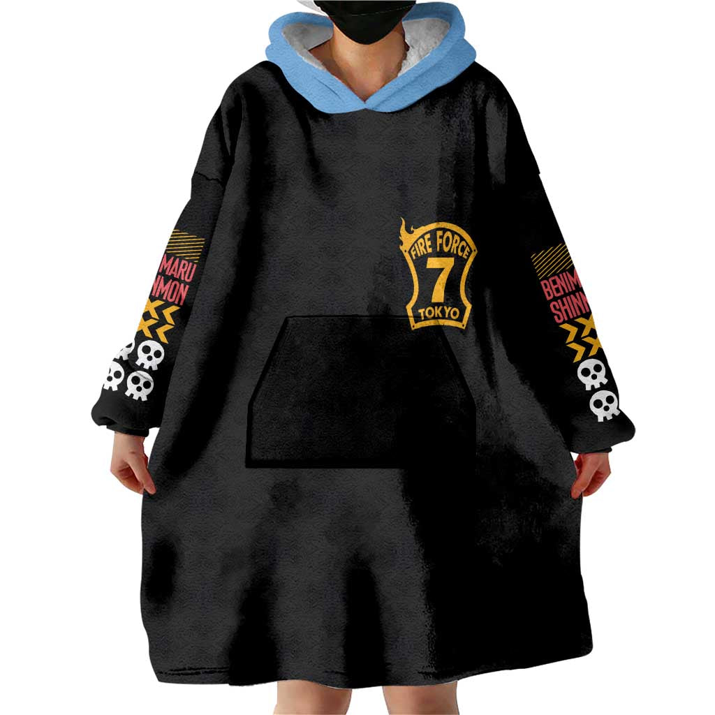 Benimaru Shinmon Fire Force Wearable Blanket Hoodie Anime Style