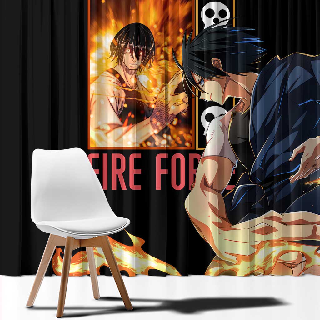 Benimaru Shinmon Fire Force Window Curtain Anime Style