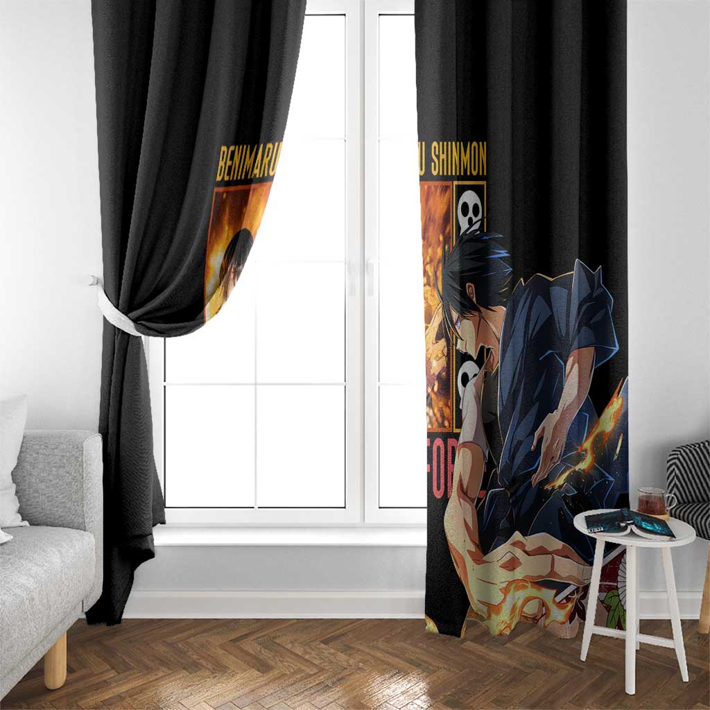 Benimaru Shinmon Fire Force Window Curtain Anime Style