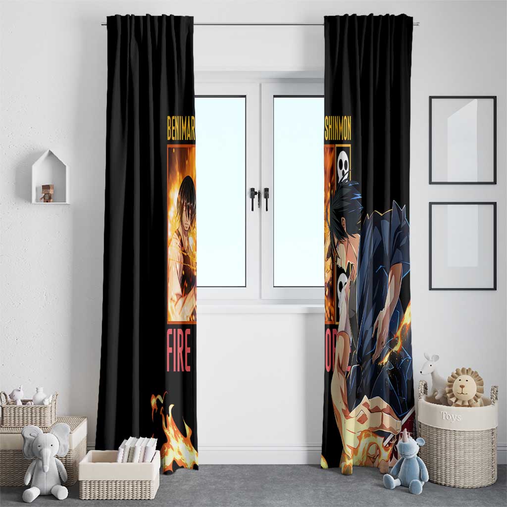 Benimaru Shinmon Fire Force Window Curtain Anime Style