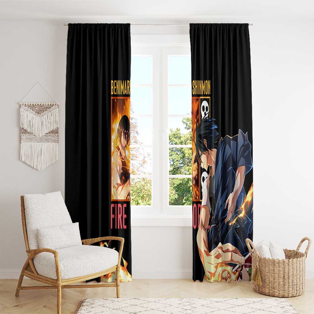 Benimaru Shinmon Fire Force Window Curtain Anime Style